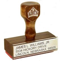 Rubber Stamp 3" X 2 1/2"