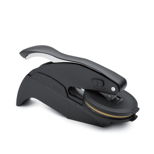 Trodat Pocket Embossing Seal 1-3/4" Diameter, Black or Chrome